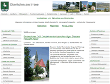 Tablet Screenshot of oberhofen-irrsee.at